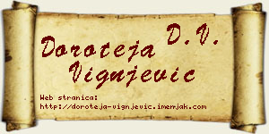 Doroteja Vignjević vizit kartica